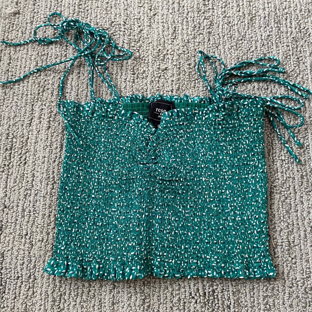 Reset by Jane Cropped Green Top
